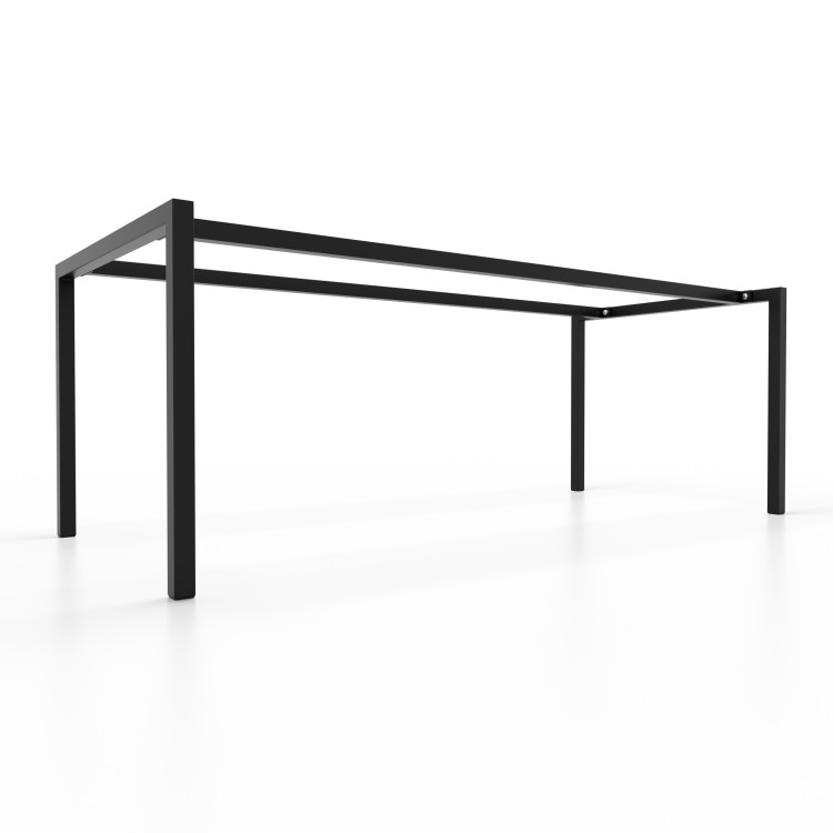 Table frame with square tube and double connecting bar - U Shaped - UA2B4040
