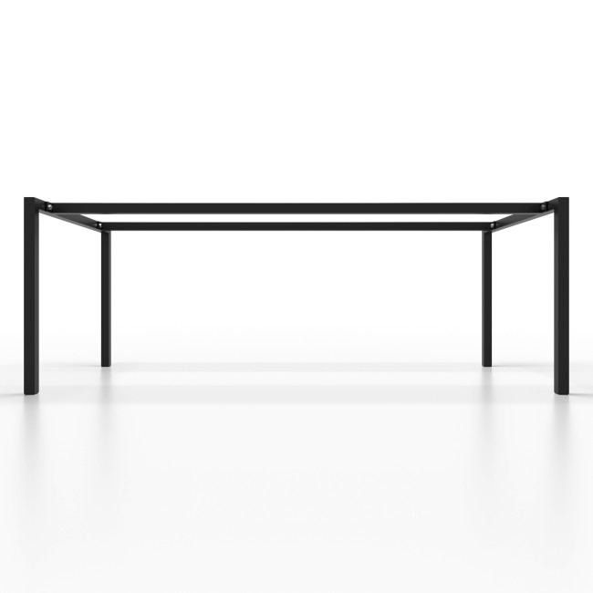 Table frame with square tube and double connecting bar - U Shaped - UA2B4040 | Taormina Design