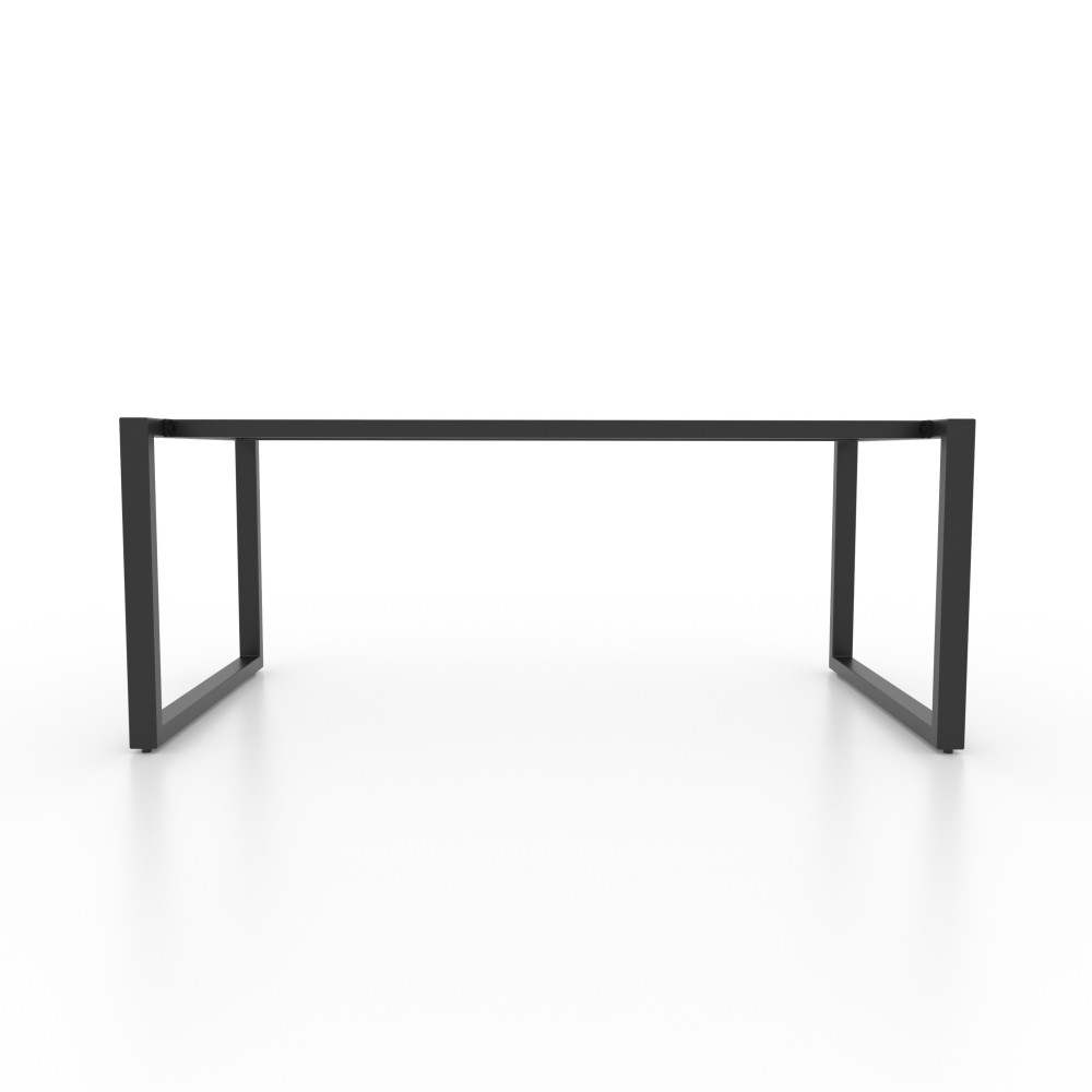 Metal table frame legs with double crossbar - U shaped | U2B6040 | Taormina Design