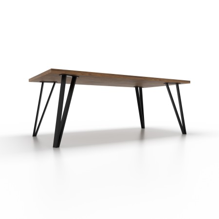 4x Pieds de table en métal de style industriel minimaliste, en forme de V, modèle VI5020