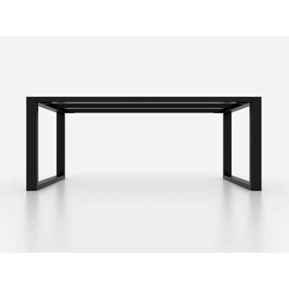 Metal table legs with double central bar - U shaped - U3B8040 | Taormina Design