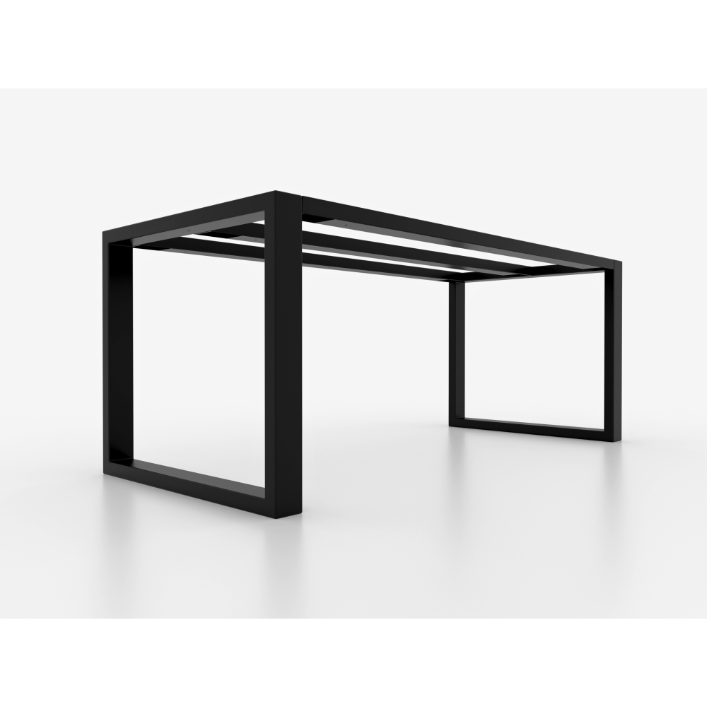 Metal table legs with double central bar - U shaped - U3B8040 | Taormina Design