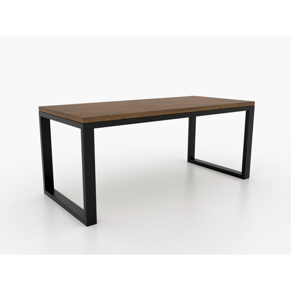 Metal table legs with double central bar - U shaped - U3B8040 | Taormina Design