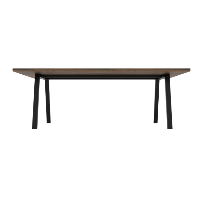 Trapezoidal Metal Table Legs with Double Center Bar
