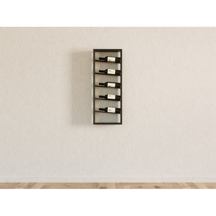 Metal wine rack for 5 bottles, space-saving solution