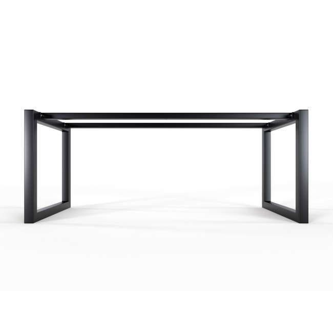 Metal table legs frame with central bar- O shaped -  Stabilité Supérieure & Design Élégant - U2B6060 | Taormina Design