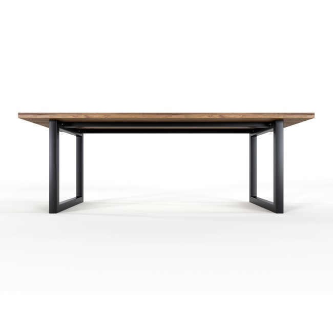 Metal table legs frame with central bar- O shaped -  Stabilité Supérieure & Design Élégant - U2B6060 | Taormina Design