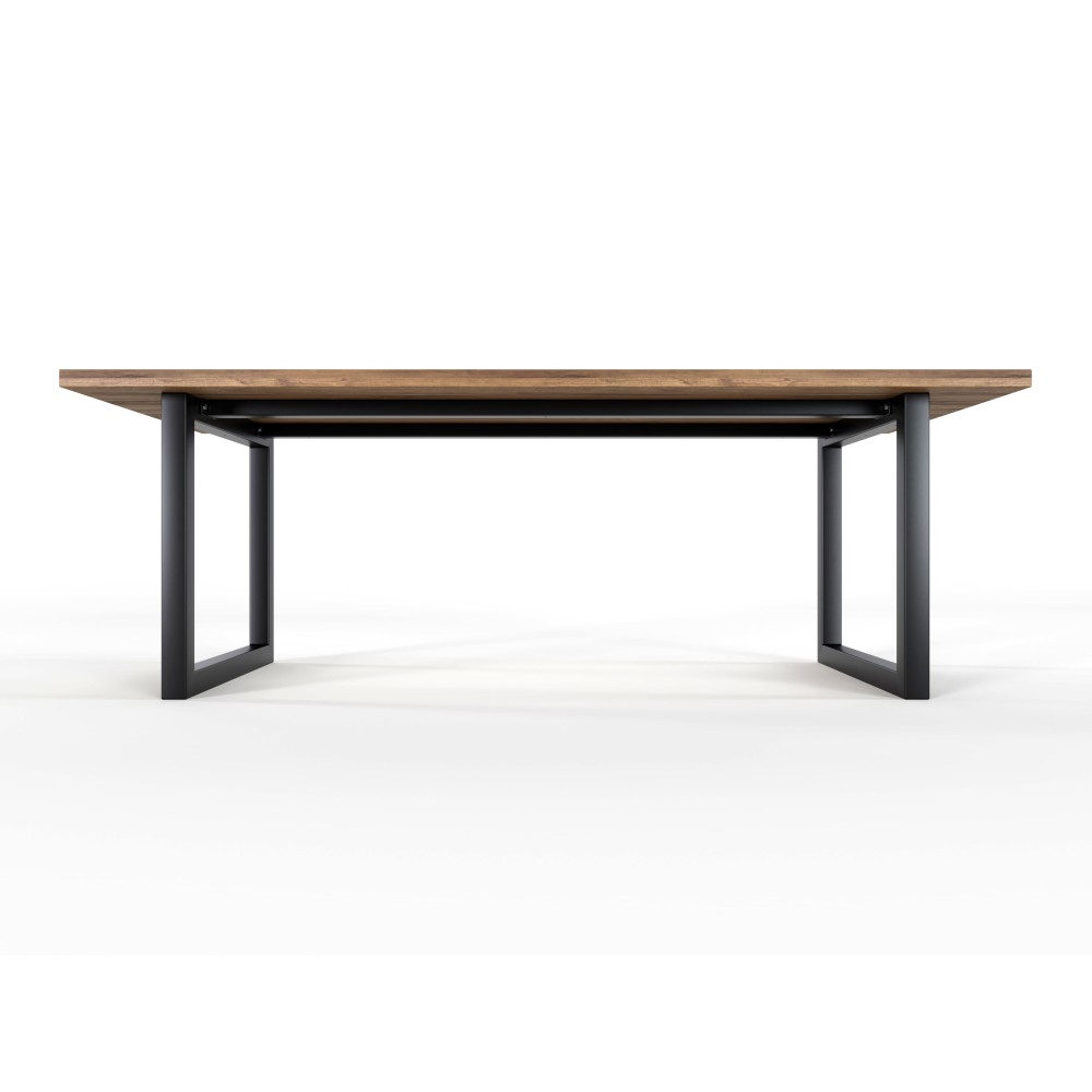 Metal table legs frame with central bar- O shaped -  Stabilité Supérieure & Design Élégant - U2B6060 | Taormina Design