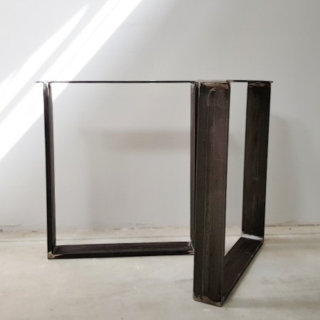 2x Metal table legs - U shaped - U10020