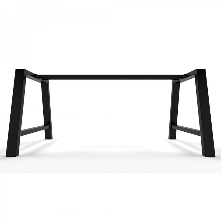 Gambe per tavolo in metallo con barra centrale, piedi a forma di A A8040B