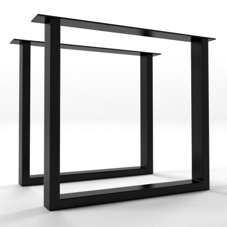 2x Metal table legs - U shaped - U8040