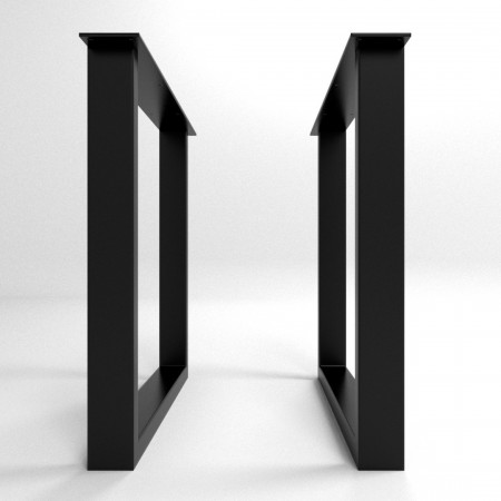 2x Metal table legs - U shaped - U8040