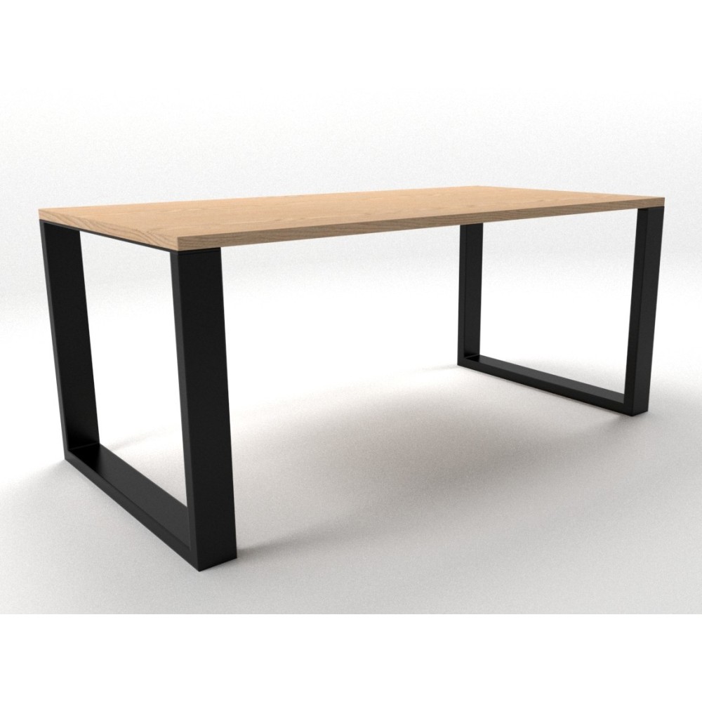 2x Pieds de table en métal - en forme de U - UP10040