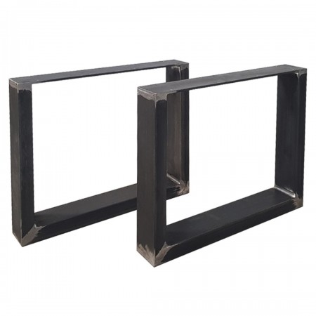 2x Metal coffee table / bench legs - U shaped - UPT10040
