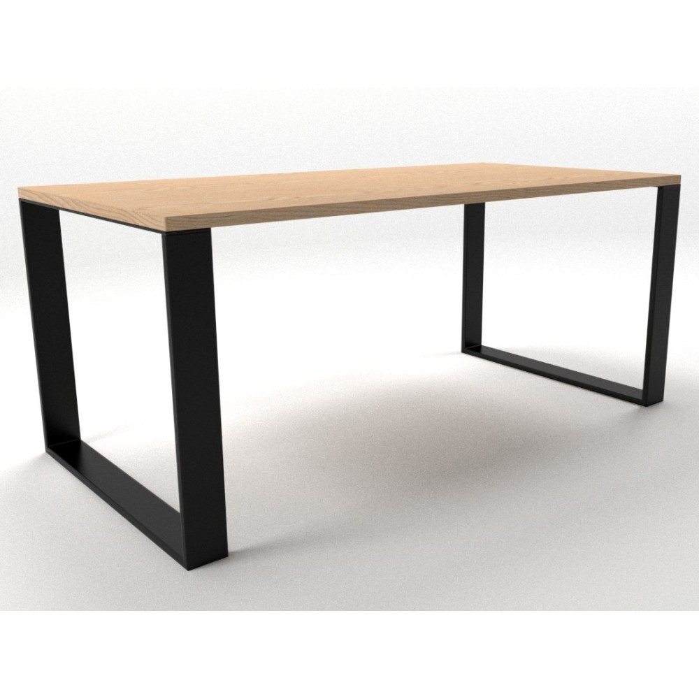 2x Pieds de table en métal - en forme de U - UP10020