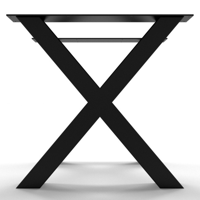 2 x Metal table legs, X Shaped  X8080