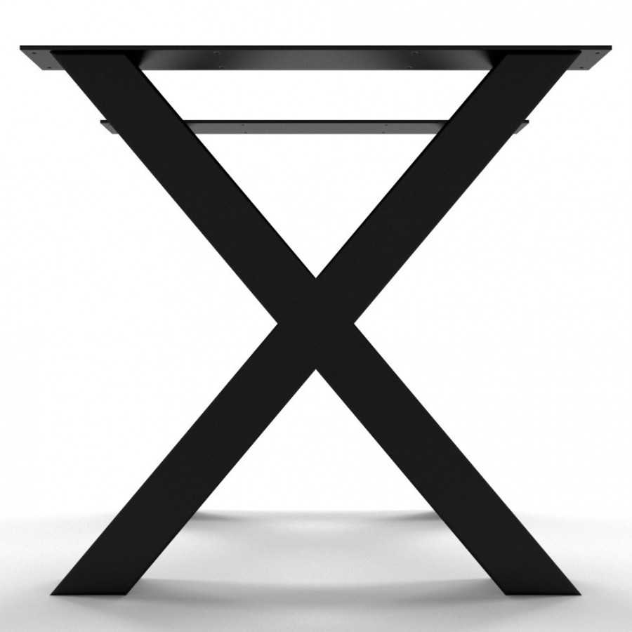 2 x Metal table legs, X Shaped X8080
