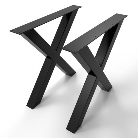 Piedi per tavolo in metallo, gambe a forma di X X8080