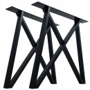 2x Metal table legs - M...