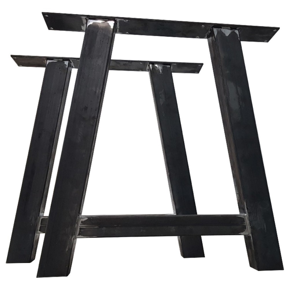 2x Metal table legs - A shaped - A8080  | Taormina Design