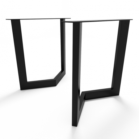 2x Metal table legs - V shaped- V8040