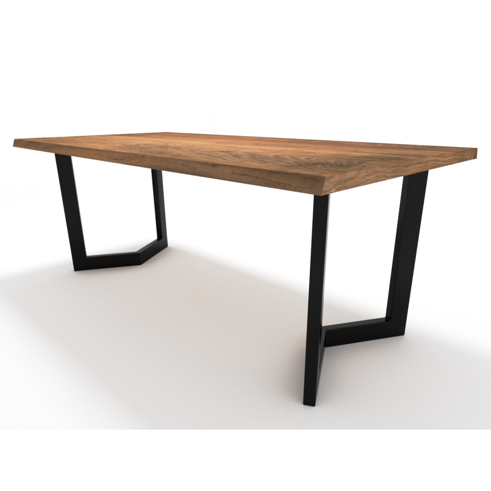 2x Pieds de table en métal - en forme de V -V8040 | Taormina Design