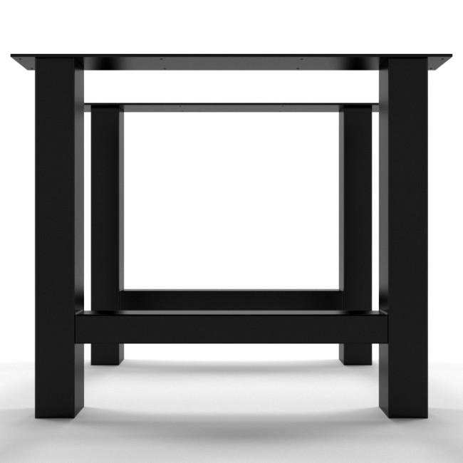 2x Pieds de table en métal - en forme de H - HD8080