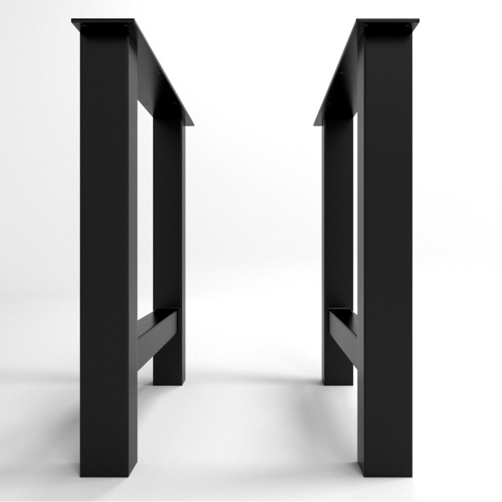 2x Metal table legs - H shaped - HD8080