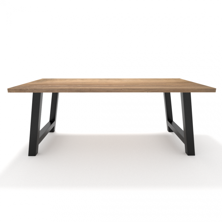 2x Metal table legs - H shaped - HI8080