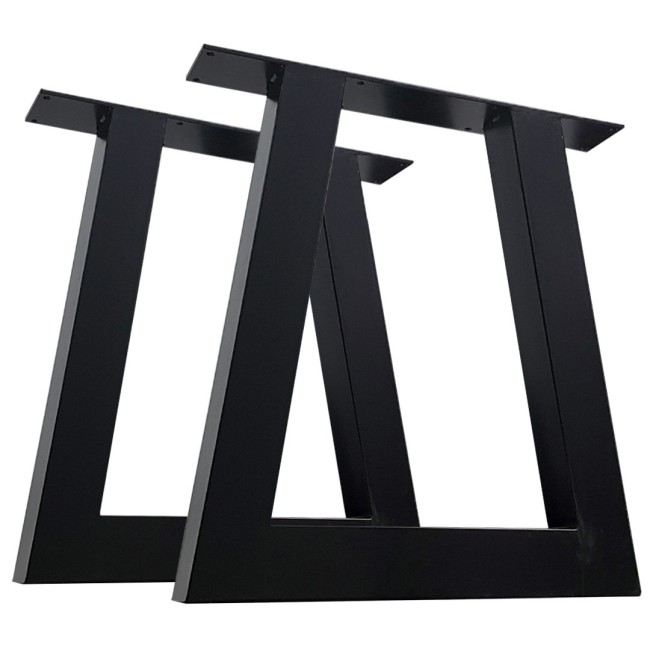 2x Metal table legs - trapezoid shaped - TR100100