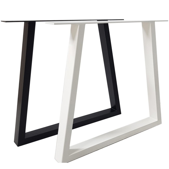 2x Pieds de table en métal - en forme de trapèze - TR8040 | Taormina Design