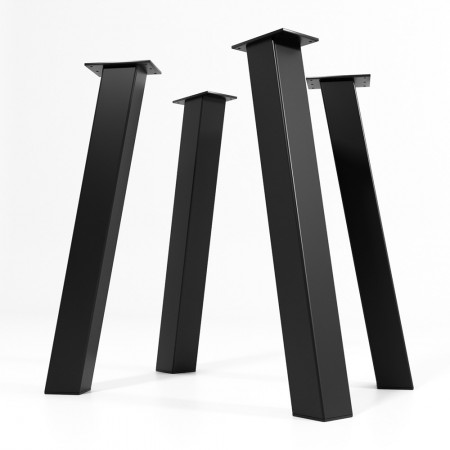 4x Pieds de table en métal - en forme de I -II8080