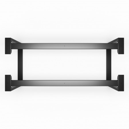Gambe per tavolo in metallo con doppia barra di collegamento piedi a forma di U - UAS2B10040