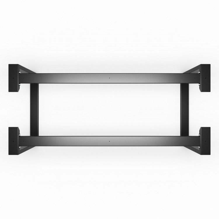Gambe per tavolo in metallo con doppia barra di collegamento piedi a forma di U - UAS2B10040