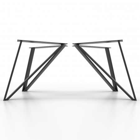 4 x Gambe per tavolo a forma di Triangolo stile industriale  - VI8020