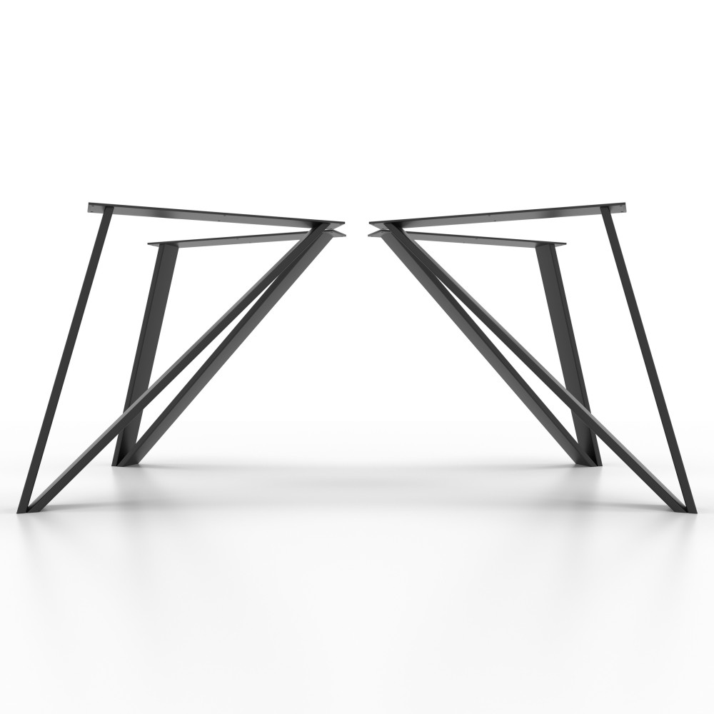 4x Pieds de table en métal - en forme de V- VI8020 | Taormina Design