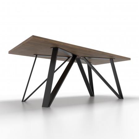 4x Pieds de table en métal - en forme de V- VI8020