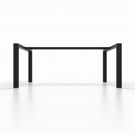Gambe per tavolo in metallo con barra centrale, piedi a forma di U UAB8040