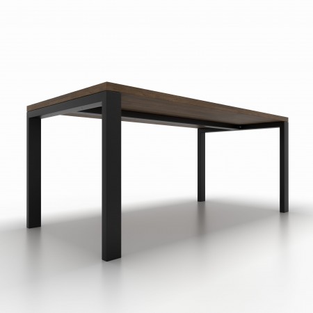 2x Pieds de table avec barre centrale - UAB8040