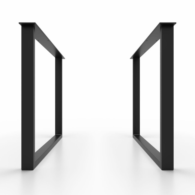 2x Pieds de table en métal - en forme de U -U6030