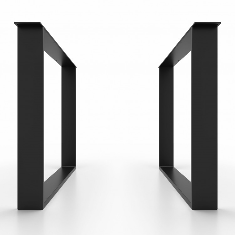 2x Pieds de table en métal - en forme de U - U10020