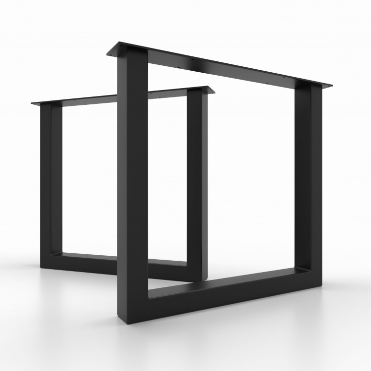 2x Metal table legs - U shaped - U8060