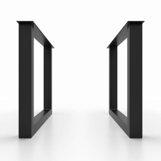 2x Metal table legs - U shaped - U8060