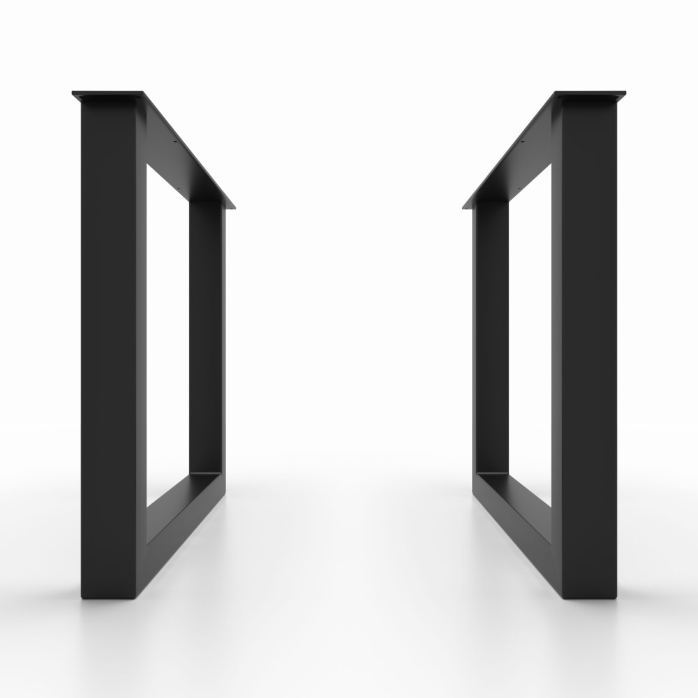 2x Metal table legs - U shaped - U8060