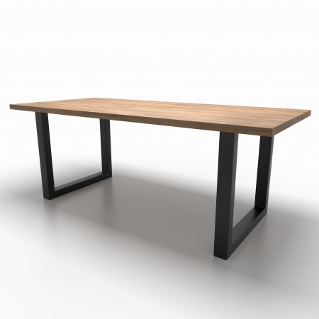2x Metal table legs - U shaped - U8060