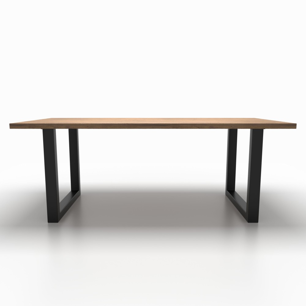2x Metal table legs - U shaped - U8060