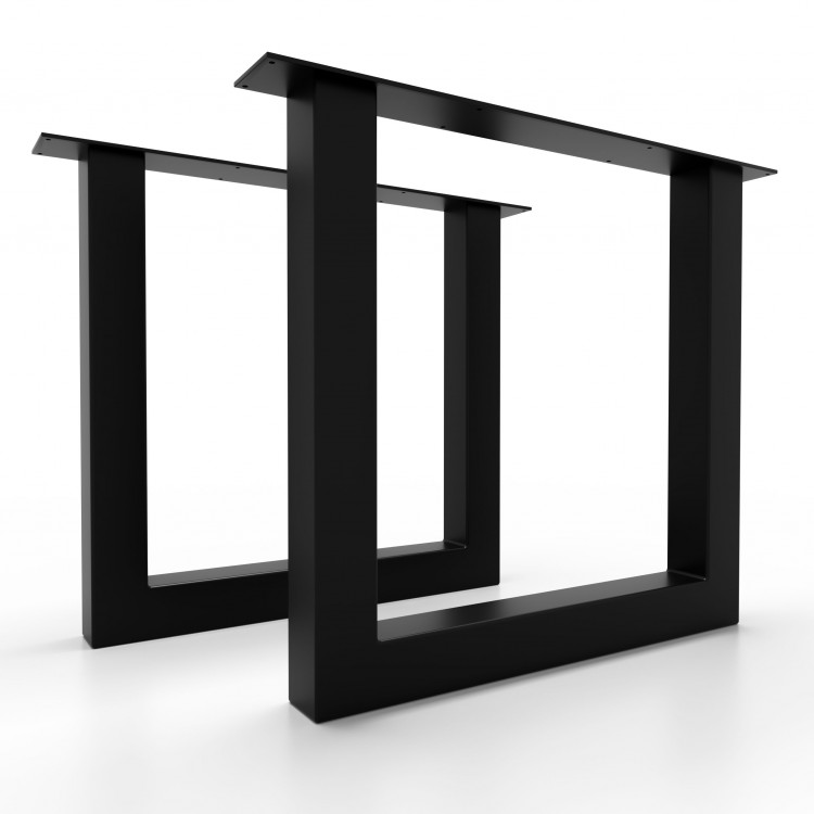 2x Metal table legs - U shaped - U8080