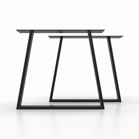 2x Pieds de table en métal  en forme de trapèze - TR5025