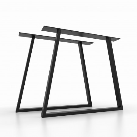 2x Metal table legs - Trapezoid shaped - TR5025