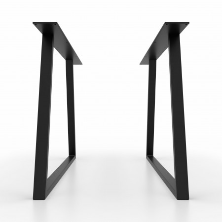 2x Pieds de table en métal  en forme de trapèze - TR5025